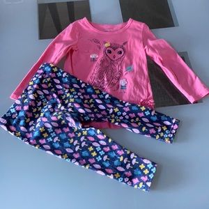 Carter’s shirt and matching pant set